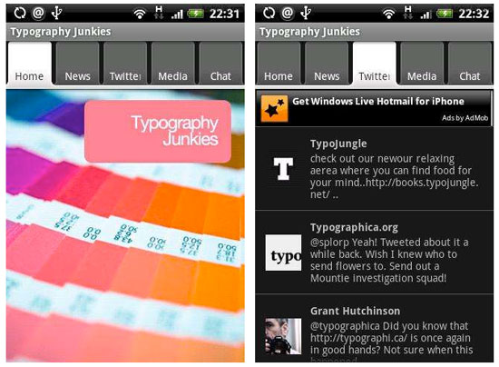 Typography Junkies,Android